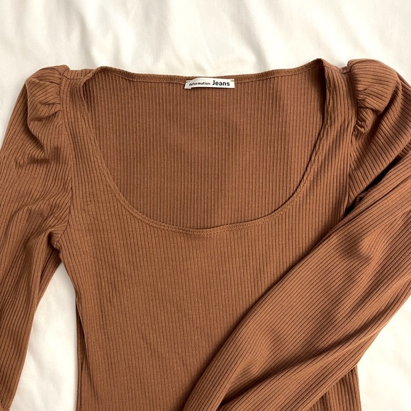 Reformation Square Neck Ribbed Top - Picture 4 of 4
